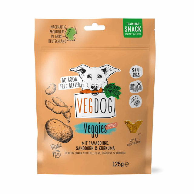 VEGDOG Hundeleckerli Vegan, Veggies Immune Veggie