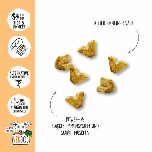 VEGDOG Hundeleckerli Vegan, Veggies Immune Veggie