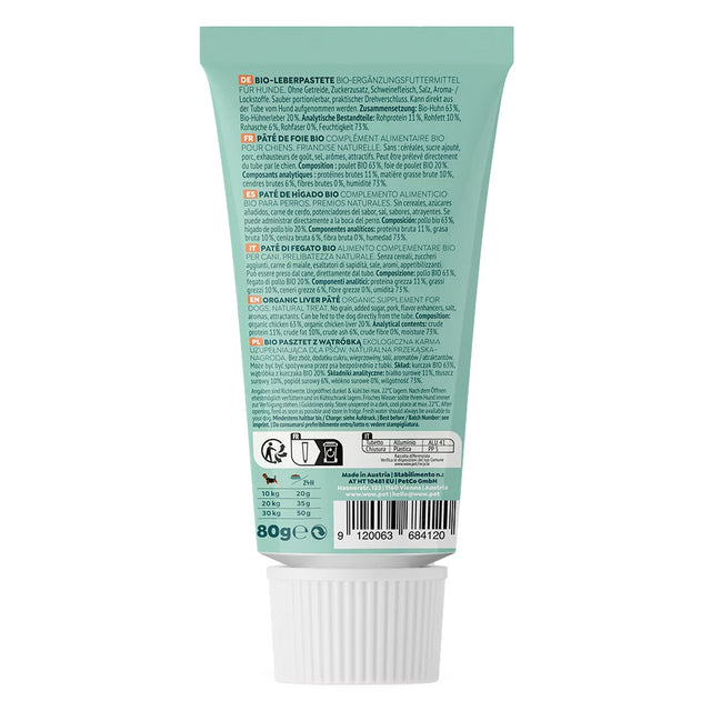 Wow Bio Leberpastete, 80g Hundeleckerli