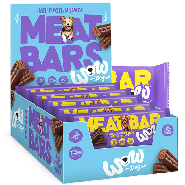 Wow Hundeleckerli Meat Bar – Hirsch & Lamm, 40g Hundeleckerli