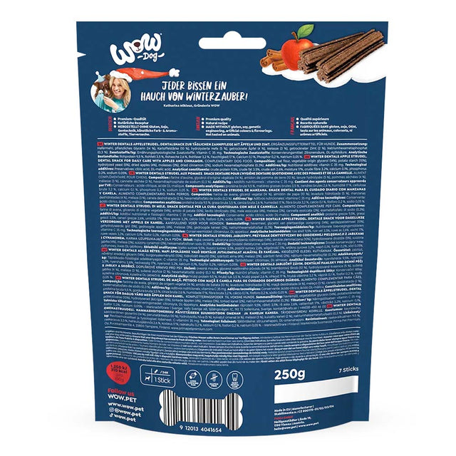 Wow Winter Dentals, Apfelstrudel Zahnpflege für Hunde