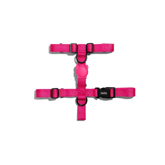 Zee.Dog Hundegeschirr H-Harness, Pink Led Hundegeschirr
