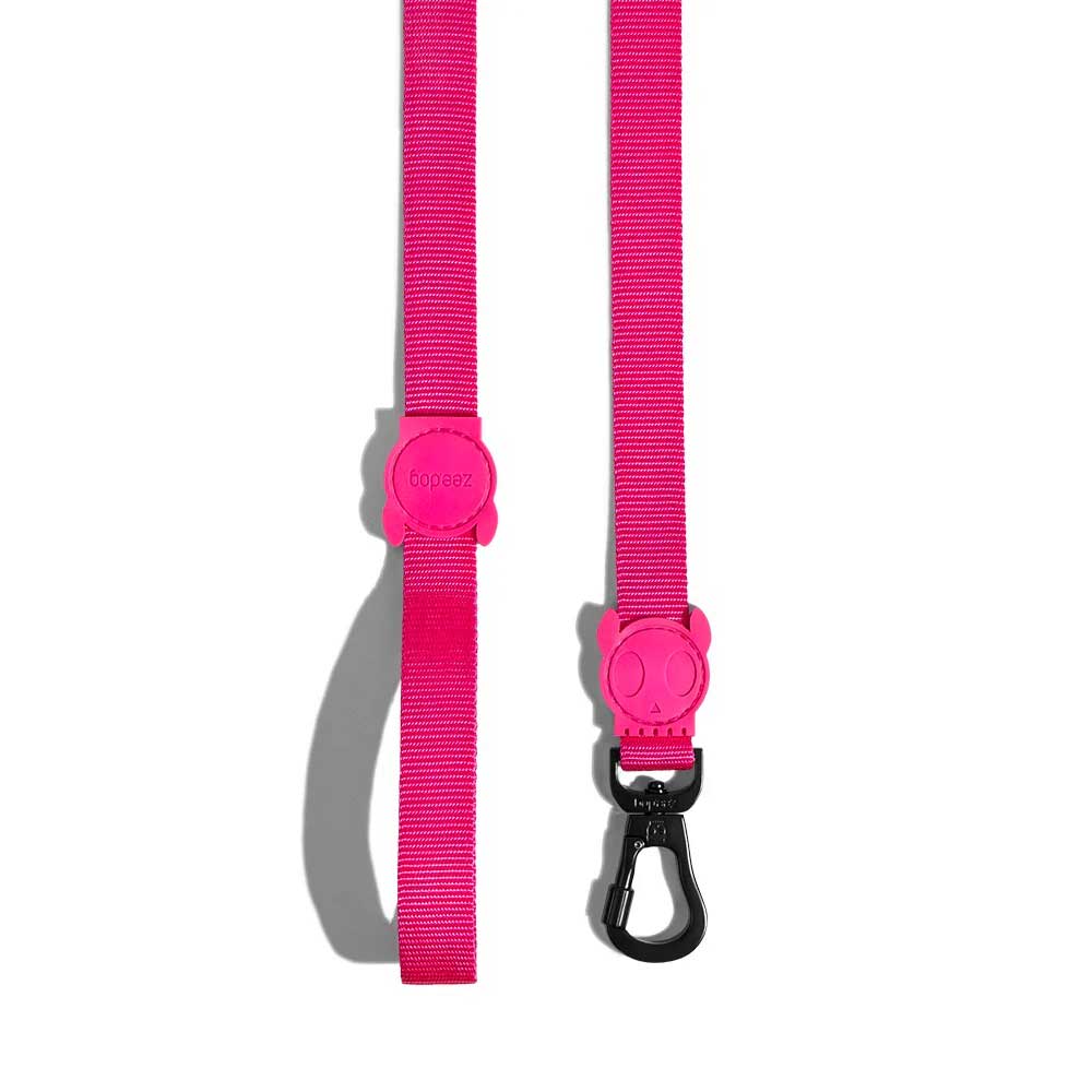 rosa hundeleine zee.dog Hundeleine Pink LED – Knallpink, auffällig & cool!