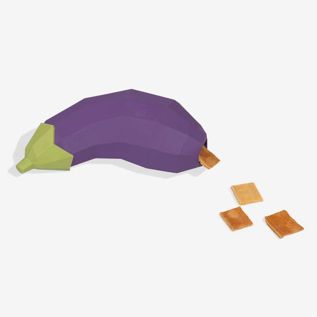 Zee.Dog Hundespielzeug Super Veggiez, Eggplant Interaktiv