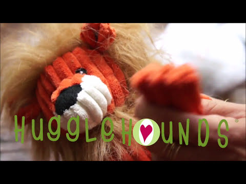 HuggleHounds Hundespielzeug Jingle all the Way Candy Cane XXL Stoffspielzeug