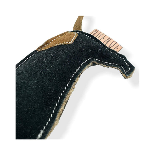 Nufnuf Hundespielzeug Leder SCOOBY DACKEL Lederspielzeug