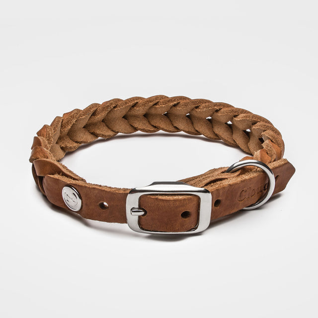Cloud7 Hundehalsband Central Park | Camel, Chrom Hundehalsband