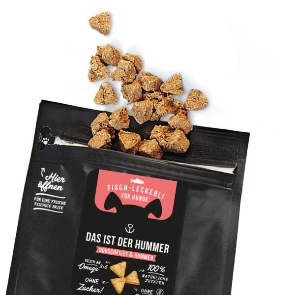 Tales & Tails Hundeleckerli | Das ist der Hummer, 70g Fleischsnacks