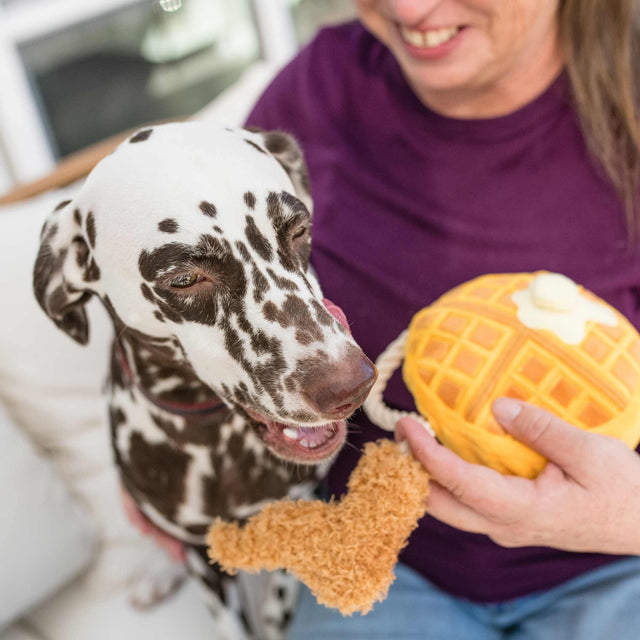 P.L.A.Y. Hundespielzeug | Chicken & Woofles Stoffspielzeug