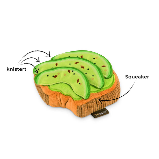 P.L.A.Y. Hundespielzeug, Avo-doggo Toast Stoffspielzeug
