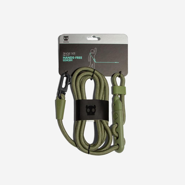 Zee.Dog Hands-Free Hundeleine, Army Green Hundeleine