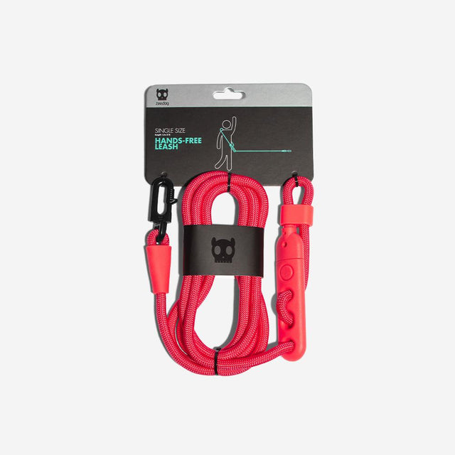 Zee.Dog Hands-Free Hundeleine Neon Coral Hundeleine