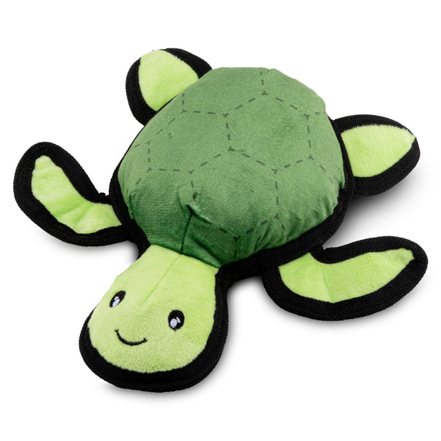 Beco Pets Hundespielzeug Recycled Rough & Tough, Turtle Tommy Stoffspielzeug
