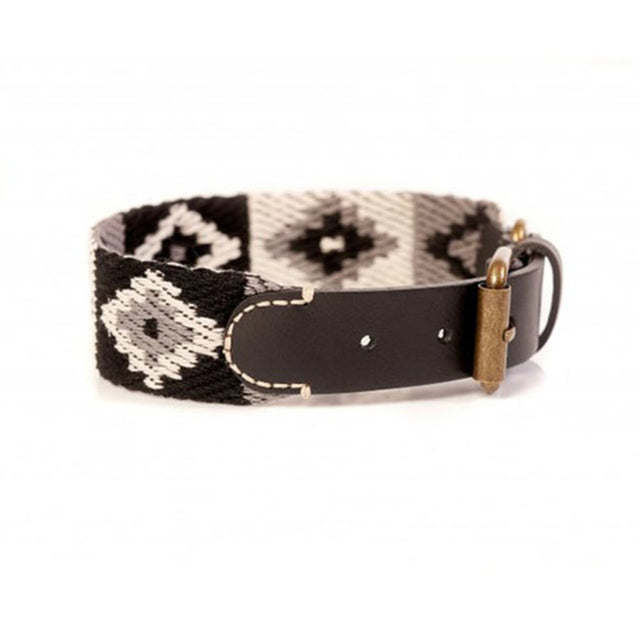 Buddys Dogwear Hundehalsband Peruvian Indian Black Hundehalsband