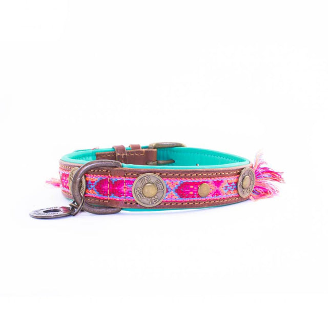 Dog with a Mission Hundehalsband | Boho Rosa Hundehalsband X-Small | 2cm