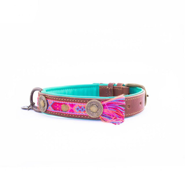 Dog with a Mission Hundehalsband | Boho Rosa Hundehalsband