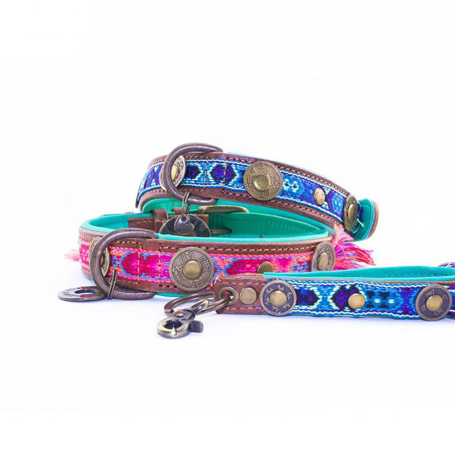 Dog with a Mission Hundehalsband | Boho Rosa Hundehalsband