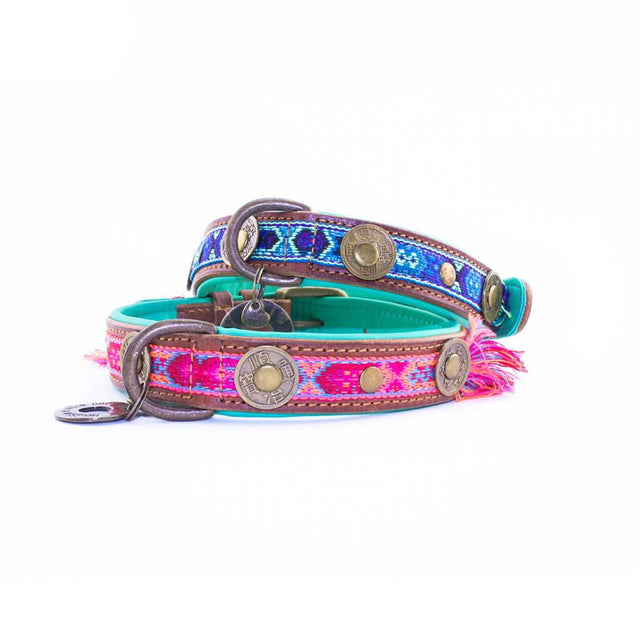 Dog with a Mission Hundehalsband | Boho Rosa Hundehalsband Small | 2cm