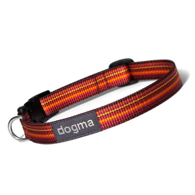 dogma Hundehalsband Little Stripes | Rot Hundehalsband X-Small (25-34cm)