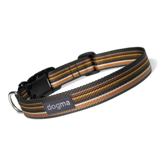 dogma Hundehalsband Stripes 25 | Grünbunt Hundehalsband