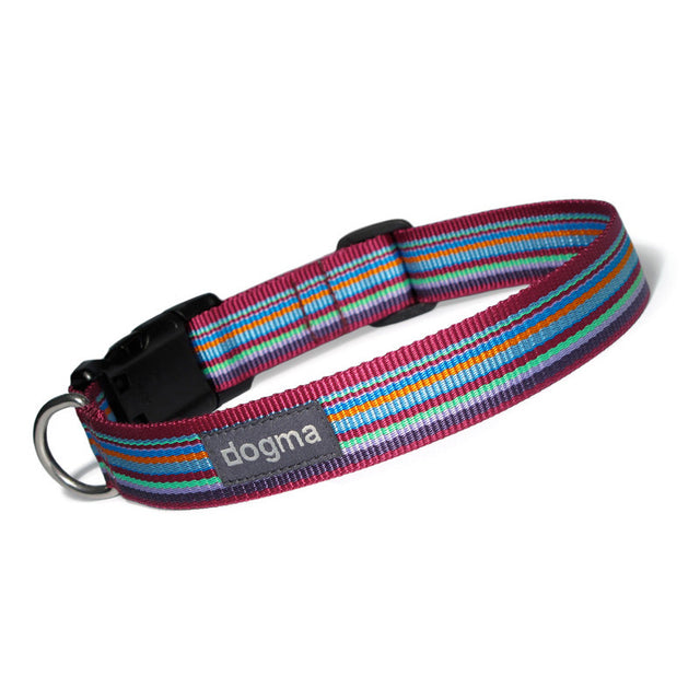 dogma Hundehalsband Stripes 25 | Lilabunt Hundehalsband