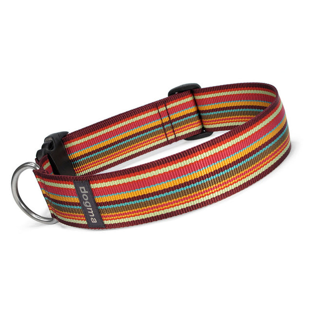 dogma Hundehalsband Stripes 40 | Bordeauxbunt Hundehalsband
