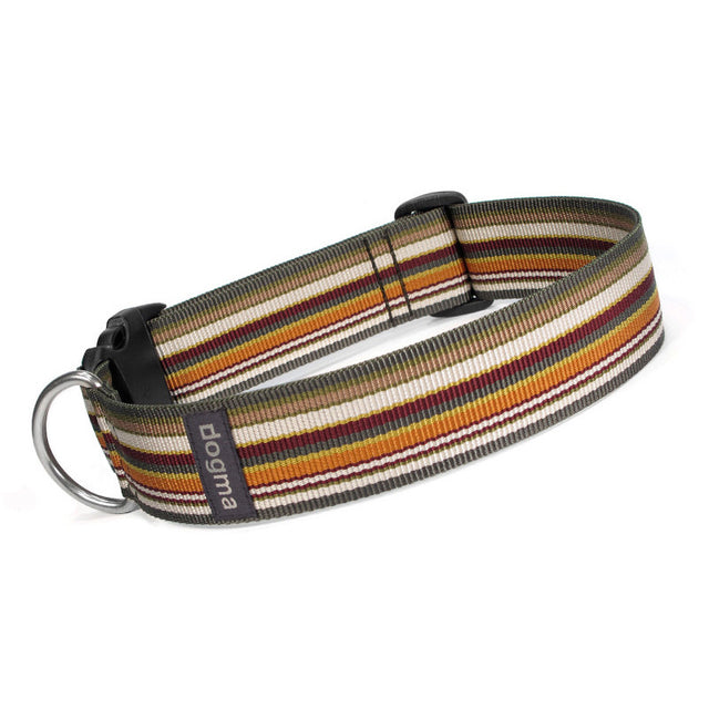 dogma Hundehalsband Stripes 40 | Grünbunt Hundehalsband