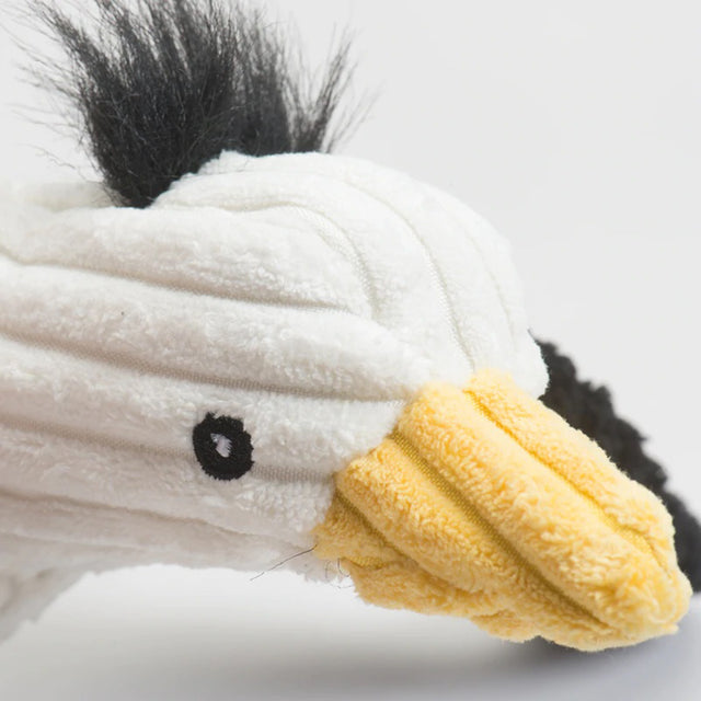 HuggleHounds Hundespielzeug Knottie | Seaver the Seagull Stoffspielzeug