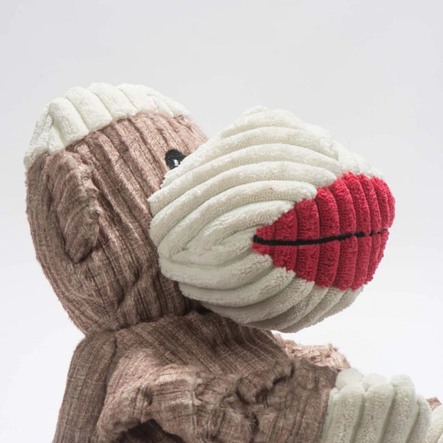 HuggleHounds Hundespielzeug Knottie | Stuey Sock the Monkey Stoffspielzeug
