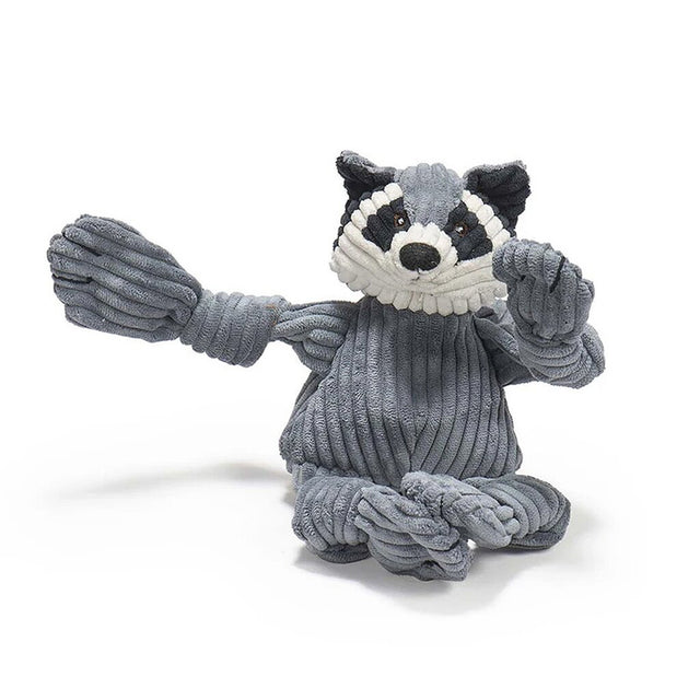HuggleHounds Hundespielzeug Knottie | Reggie the Raccoon Stoffspielzeug