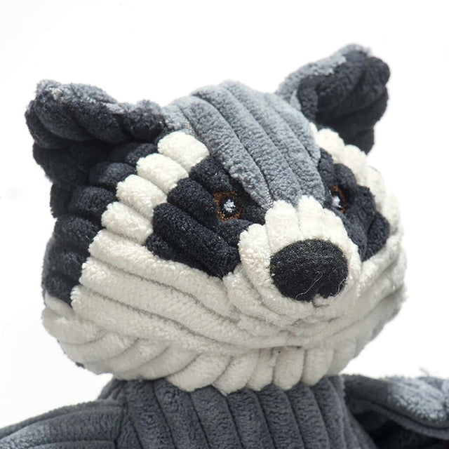 HuggleHounds Hundespielzeug Knottie | Reggie the Raccoon Stoffspielzeug