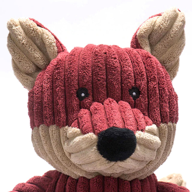 HuggleHounds Hundespielzeug Knottie | Sly the Fox Stoffspielzeug