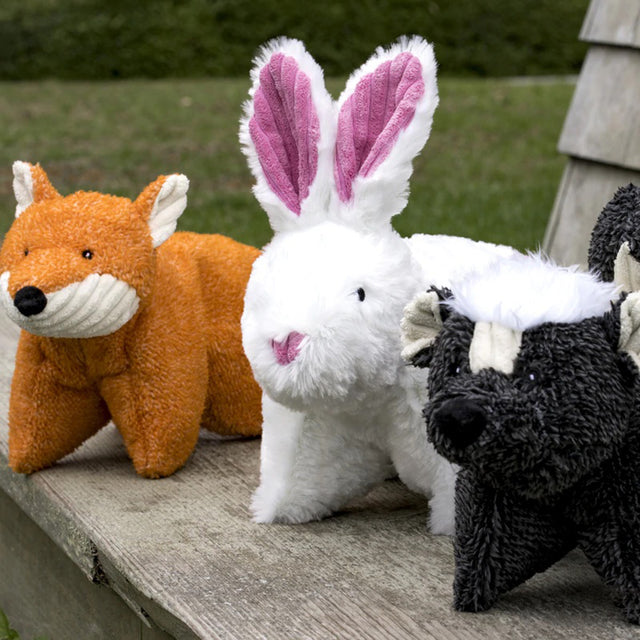 HuggleHounds Hundespielzeug Squooshie | Skunk Stoffspielzeug