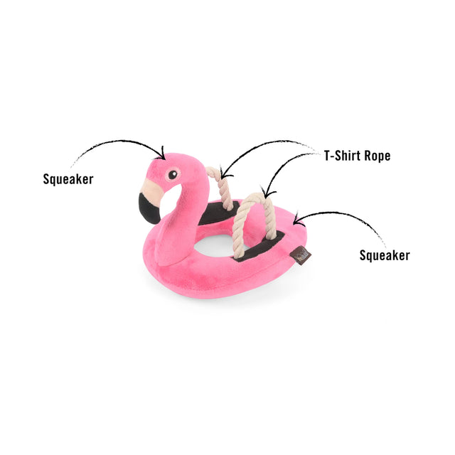 P.L.A.Y. Hundespielzeug | Flamingo Float Stoffspielzeug