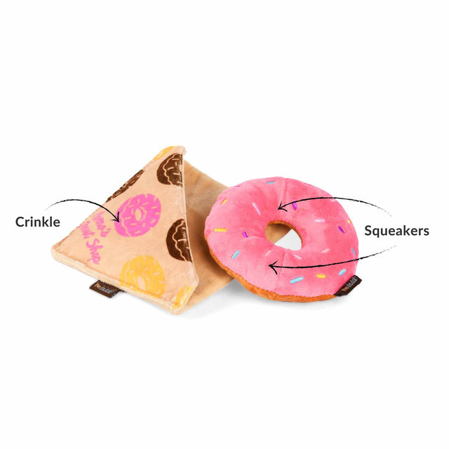 P.L.A.Y. Hundespielzeug Doughboy Donut Stoffspielzeug