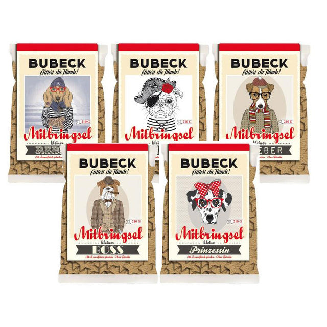 Bubeck Hundekekse Hipster Mitbringsel getreidefrei, 210g Hundekeks