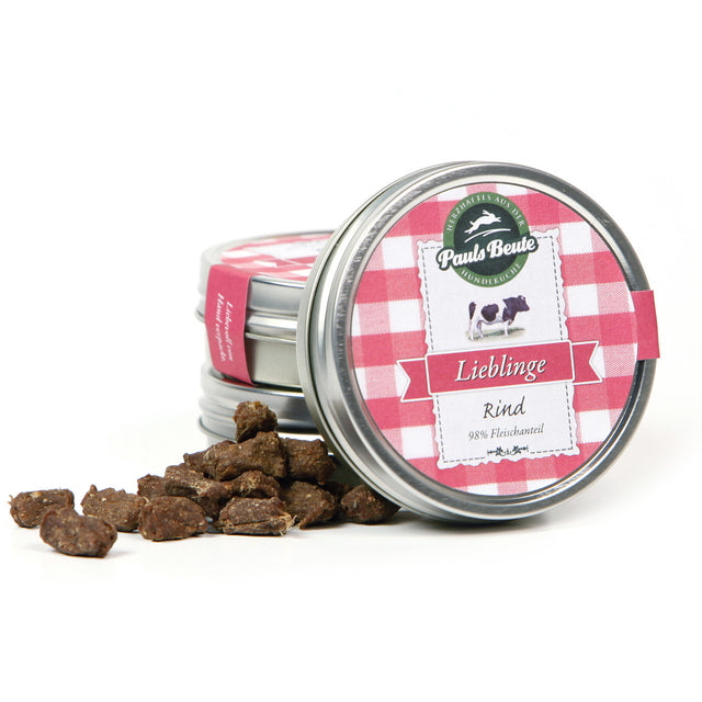 Pauls Beute Hundeleckerli Lieblinge Rind, 35g Fleischsnacks