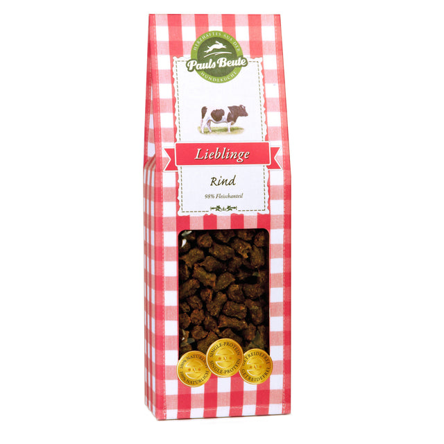 Pauls Beute Hundeleckerli Lieblinge, Rind Fleischsnacks 175 g