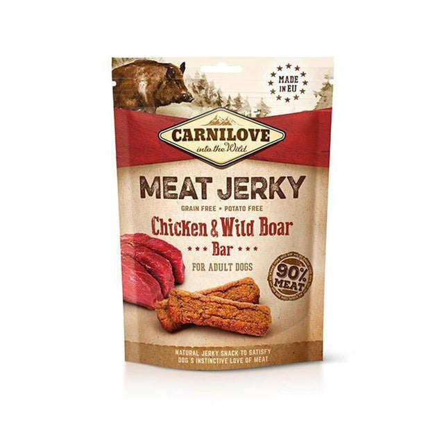 Carnilove Meat Jerky Bar | Chicken & Wild Boar, 100g Fleischsnacks