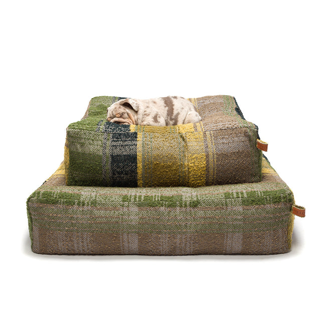 Cloud7 Hundebett | Cube Tartan Green Hundebett