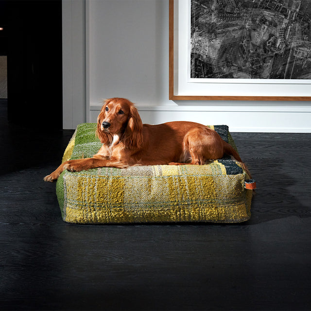 Cloud7 Hundebett | Cube Tartan Green Hundebett