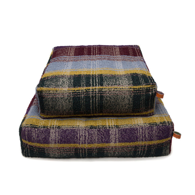 Cloud7 Hundebett | Cube Tartan Purple Hundebett