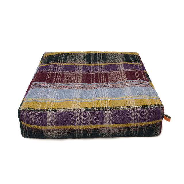 Cloud7 Hundebett | Cube Tartan Purple Hundebett L