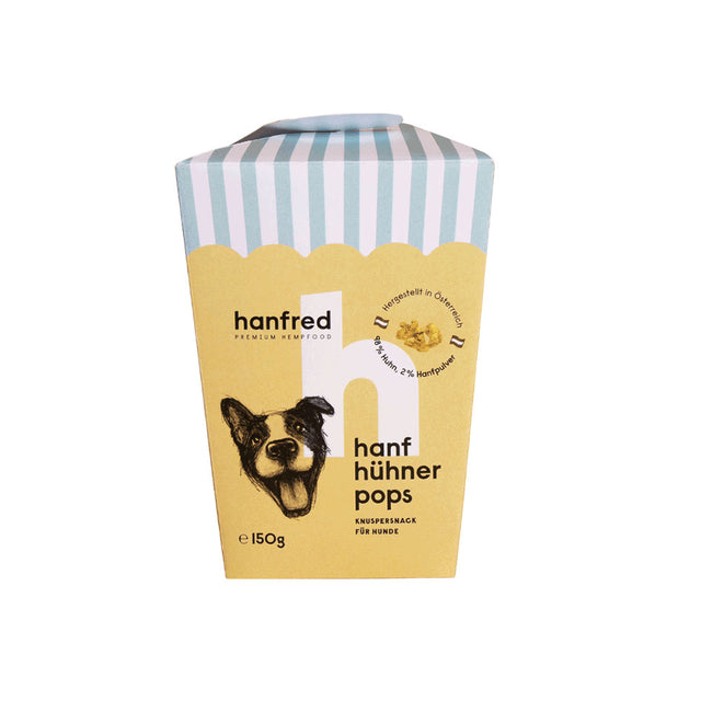 Hanfred Hanf Hühner Pops, 150g Funktionssnack