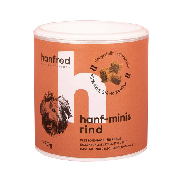 Hanfred Hanf Minis | Rind, 90g Funktionssnack