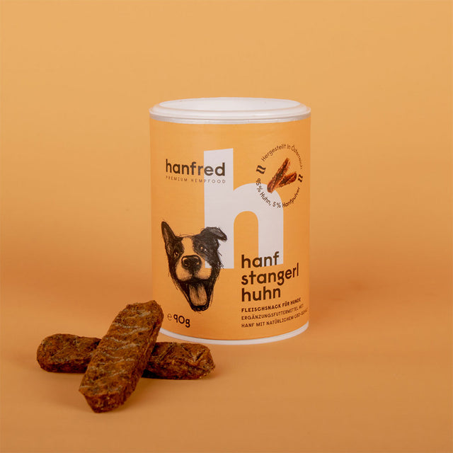 Hanfred Hanf Stangerl | Huhn, 90g Funktionssnack