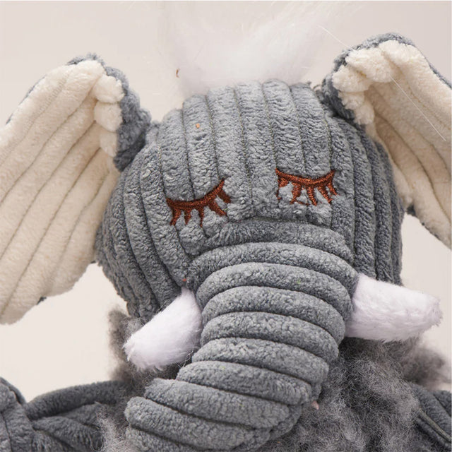 HuggleHounds Hundespielzeug HuggleFleece | Ellamae the Elephant Stoffspielzeug