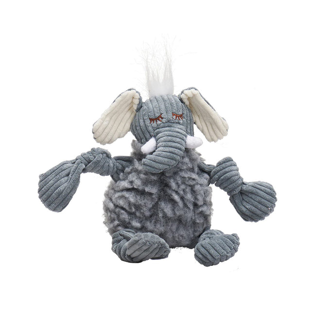 HuggleHounds Hundespielzeug HuggleFleece | Ellamae the Elephant Stoffspielzeug