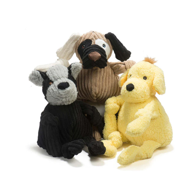 HuggleHounds Hundespielzeug Knottie | Bruiser Stoffspielzeug