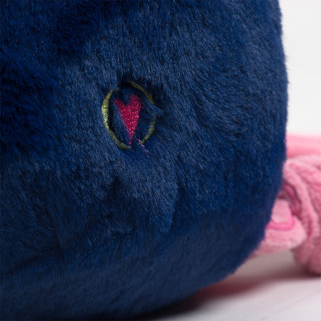 HuggleHounds Hundespielzeug Knottie | Fuzzy Flock - Kiwi Stoffspielzeug